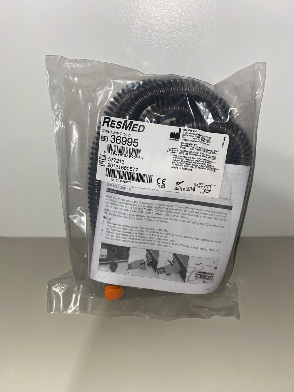ResMed 36995 ClimateLine Tubing Hose Replacement - New & Sealed